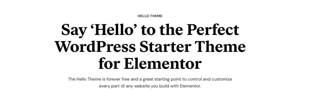 Hello Elementor Theme