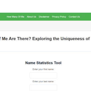 HowMany-OfMe.com