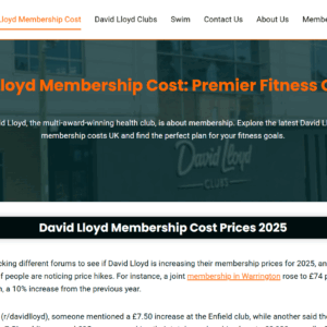 DavidLloydMembershipCost.uk