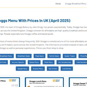 Greggs-Menus.co.uk