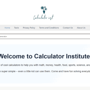 Calculator.Institute