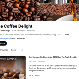 youtube.com/@TheCoffeeDelight