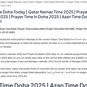 PrayerTimeDoha.com